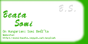 beata somi business card